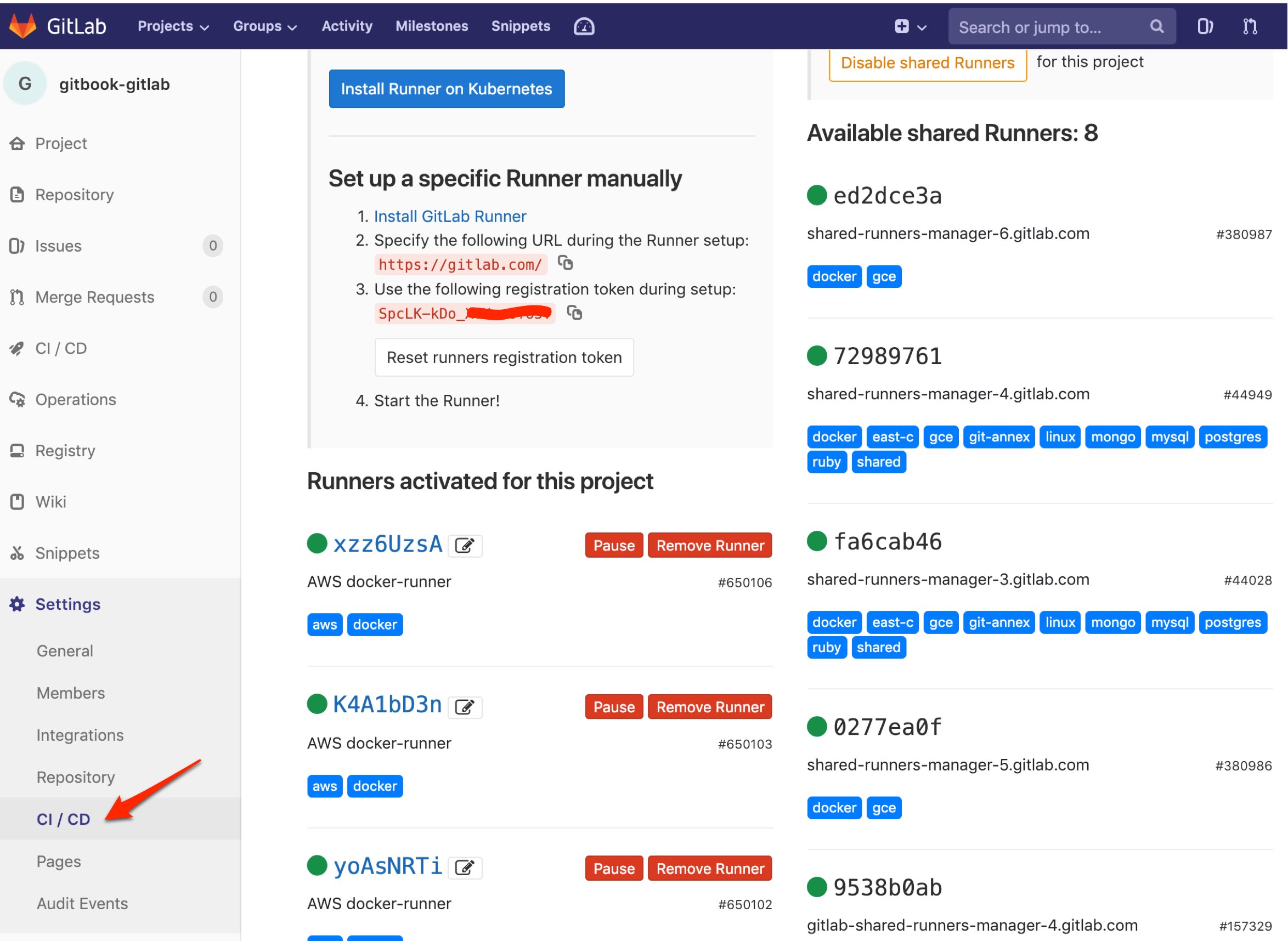 Runners dans Gitlab CI